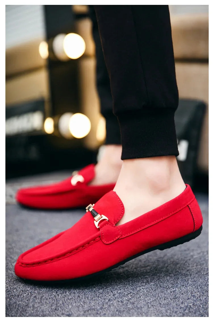 High Quality Slip-on Loafers for Men.
Summer Men Shoes Lightweight Flats Walking Shoes. Suede/Leather Soft Driving Moccasins