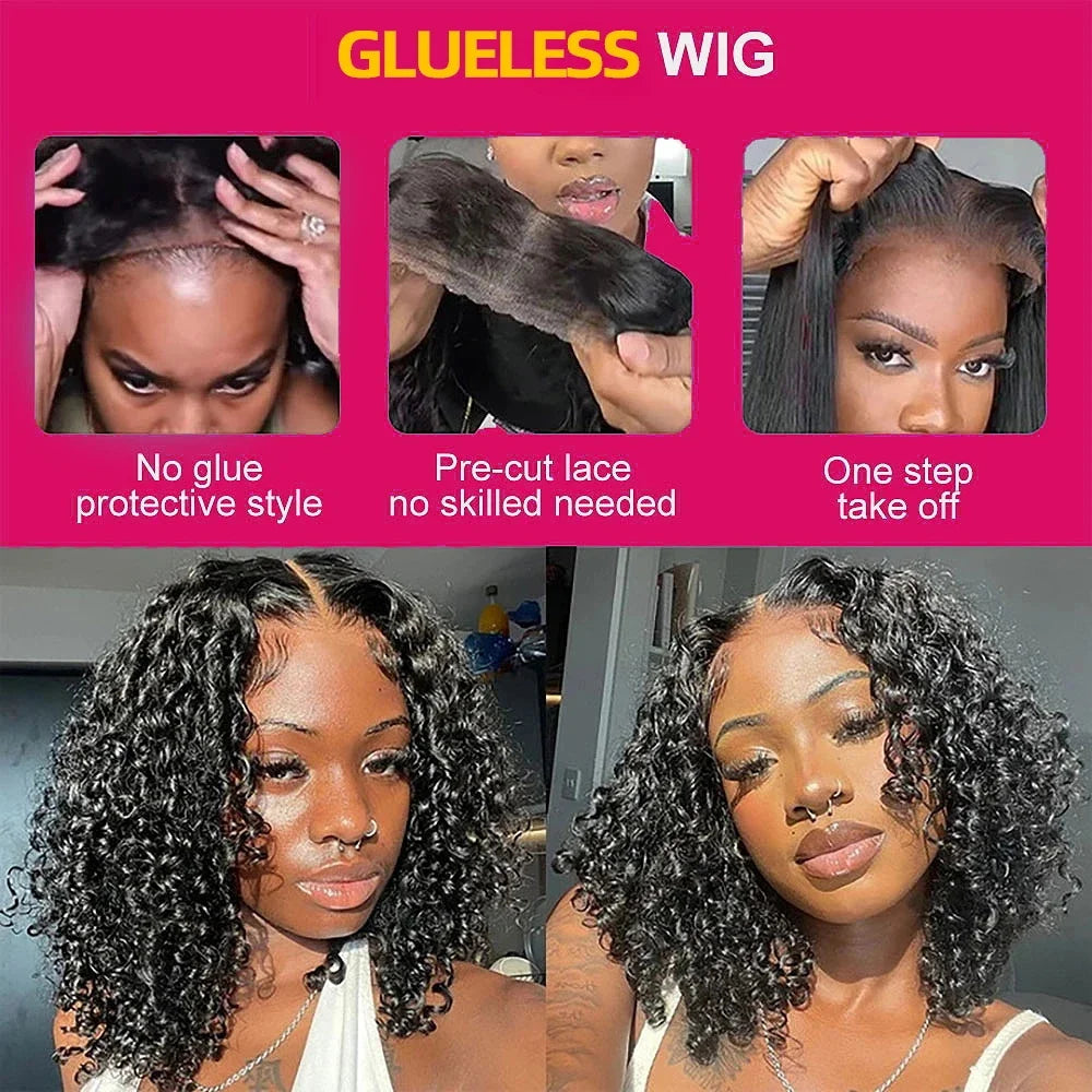 Wear And Go Water Wave Bob Lace Wig