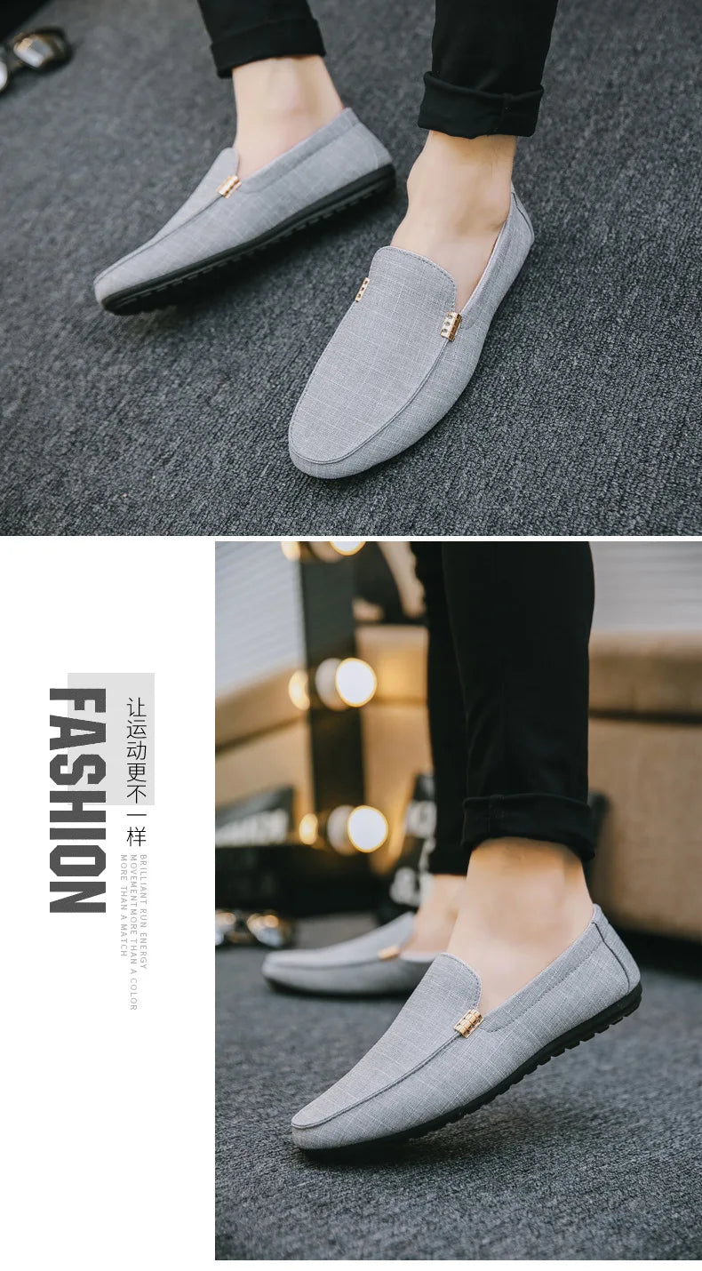 Black Loafers for Men.
Soft Bottom Casual Shoes. Classic Comfort Moccasins Shoes 
Man Flat Driving Shoes Light For Walking.