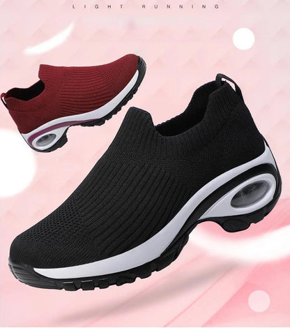 Sneakers Women Fashion Wedge Platform Female New Casual Sport Shoes Ladies Air Cushion Running Mesh Breathable Shoes Wholesale