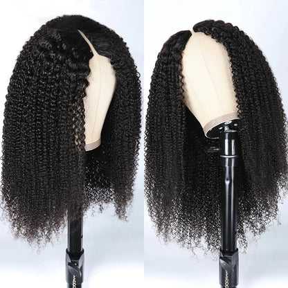 Kinky Curly V Part Wig