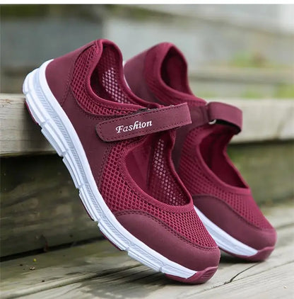 Fashion Breathable 2024 New Women's Sneakers Outdoor Comfortable Women Sneakers Mesh Fabric Ladies Shoes Female Footwear