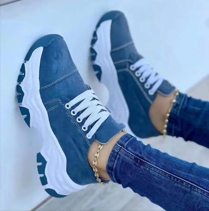 Platform Lace Up Casual Sports Shoes