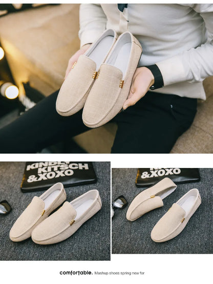 Black Loafers for Men.
Soft Bottom Casual Shoes. Classic Comfort Moccasins Shoes 
Man Flat Driving Shoes Light For Walking.