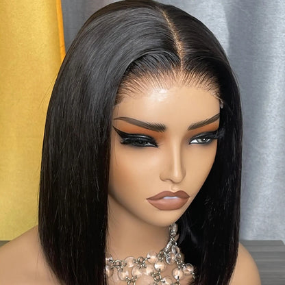 Short 13x4 HD Transparent Lace Frontal Wig