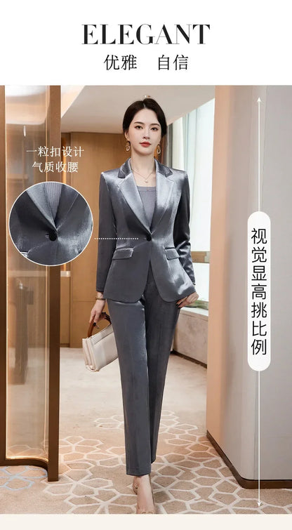 Velvet Formal Women Blazer Jacket