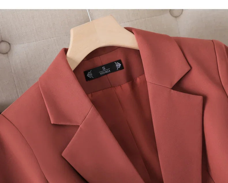 Red Coffee Apricot Ladies Jacket