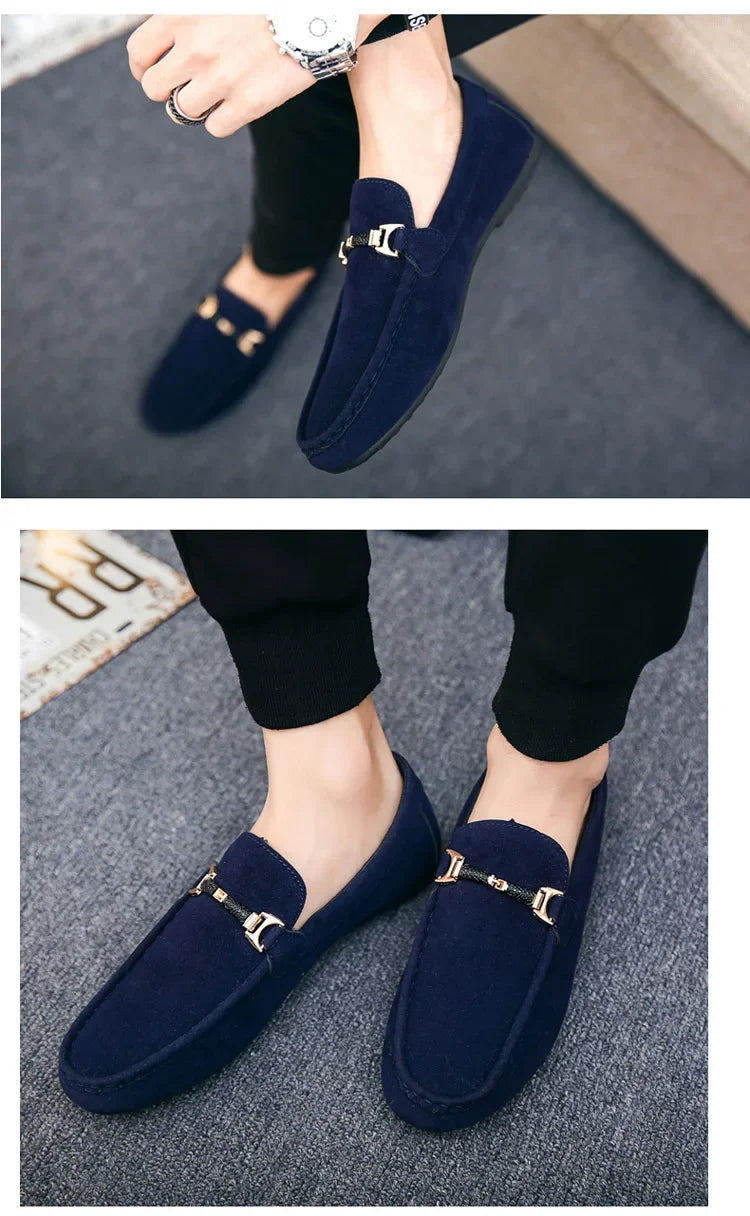 High Quality Slip-on Loafers for Men.
Summer Men Shoes Lightweight Flats Walking Shoes. Suede/Leather Soft Driving Moccasins