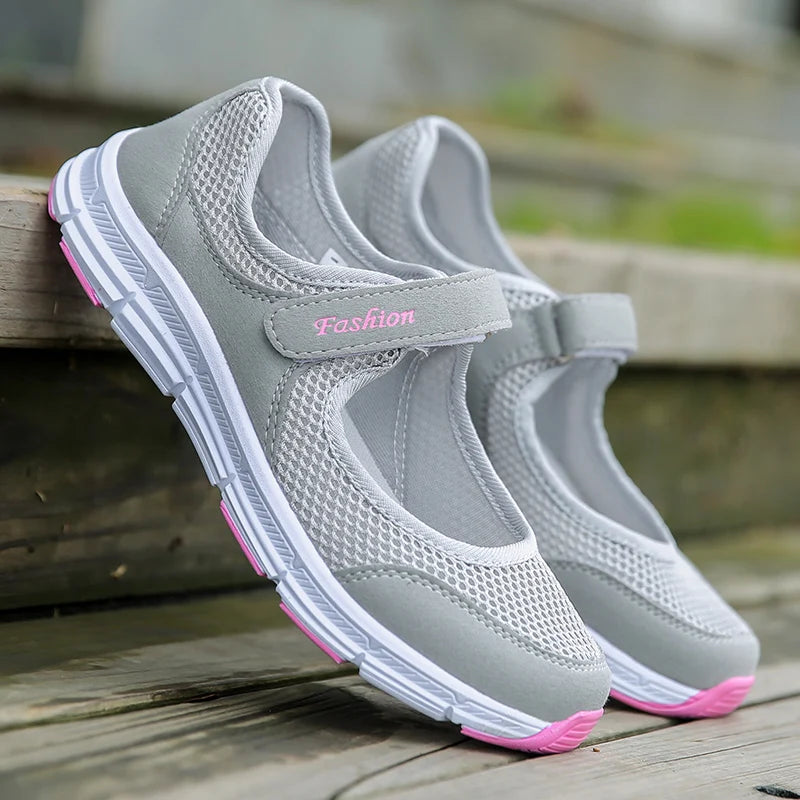 Fashion Breathable 2024 New Women's Sneakers Outdoor Comfortable Women Sneakers Mesh Fabric Ladies Shoes Female Footwear