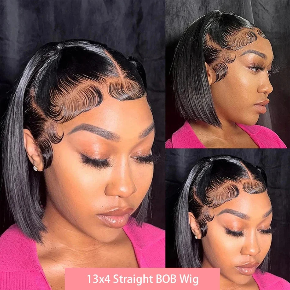 180 High Density Lace Wigs 13x4 Short Bob