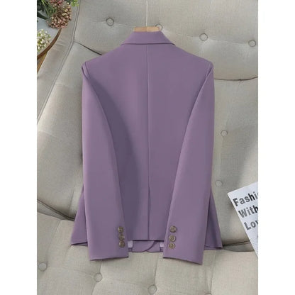 Green Apricot Black Purple Long Sleeve Coat