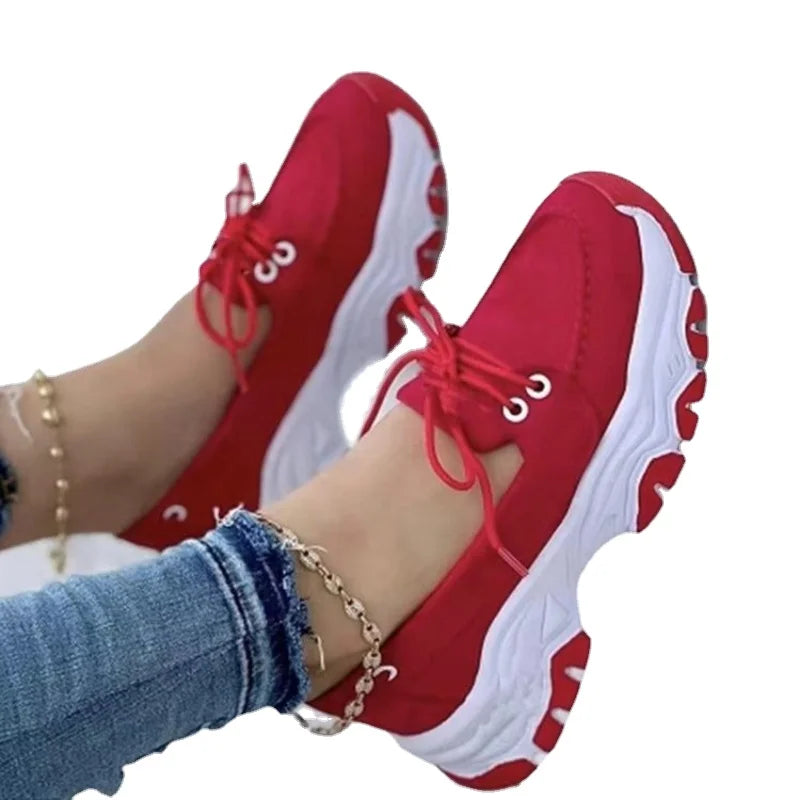 2024 Women Sneakers Platform Casual Breathable Sport Design Vulcanized Shoes Fashion Tennis Female Footwear Zapatillas Mujer