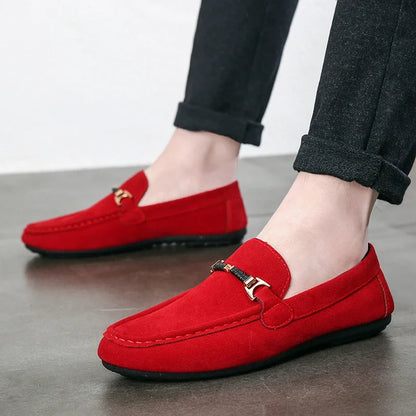 High Quality Slip-on Loafers for Men.
Summer Men Shoes Lightweight Flats Walking Shoes. Suede/Leather Soft Driving Moccasins