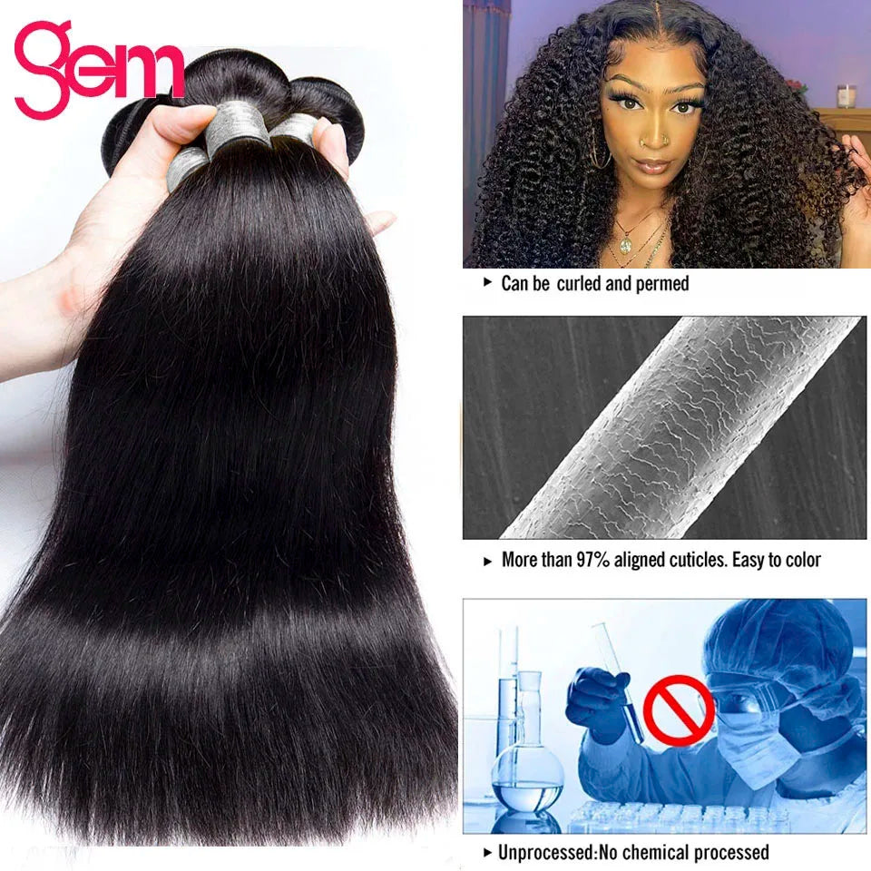 Hair Bundles. Peruvian 100% Human Hair, Straight Bundles